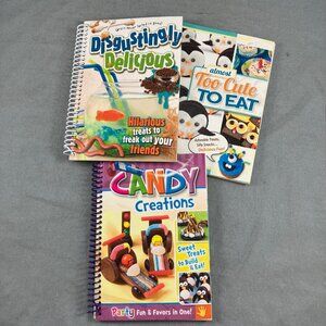 3 Cookbooks Almost too Cute to Eat~Disgustingly Delicious~Candy Creations Recipe